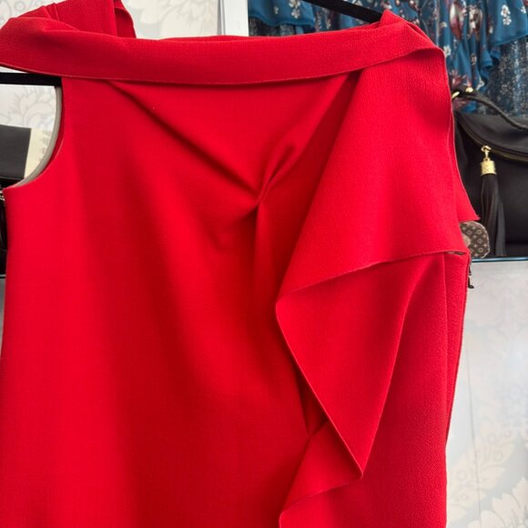 Roland Mouret Red Dress - Size 10 - Picture 2 of 7